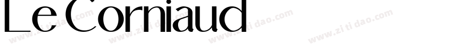 Le Corniaud字体转换